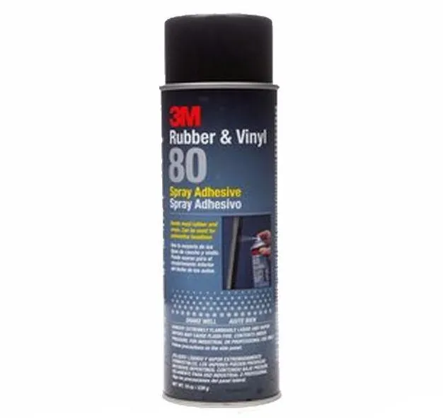 3M Rubber And Vinyl 80 Spray Adhesive Yellow 540g Panel Bonding Sheets