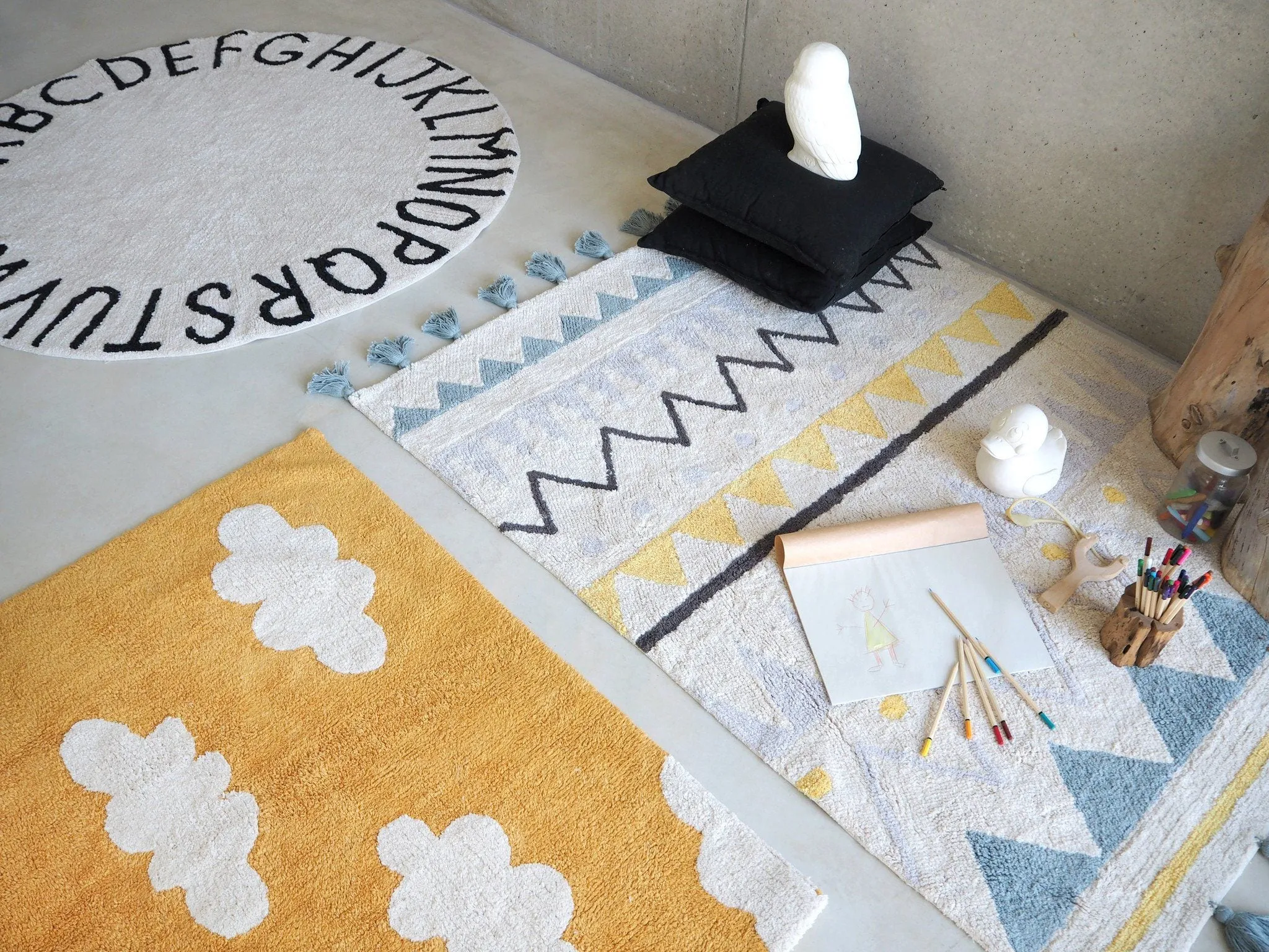Azteca Natural Washable Rug