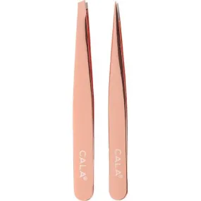 CALA Rose Gold Tweezer Duo (Pointed/Slanted)