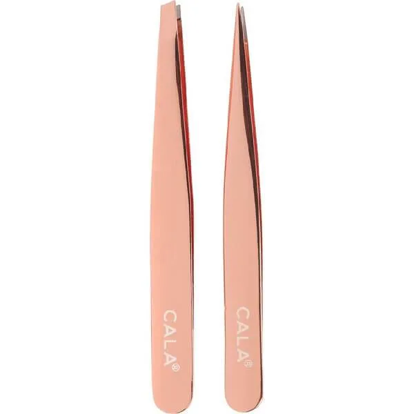 CALA Rose Gold Tweezer Duo (Pointed/Slanted)