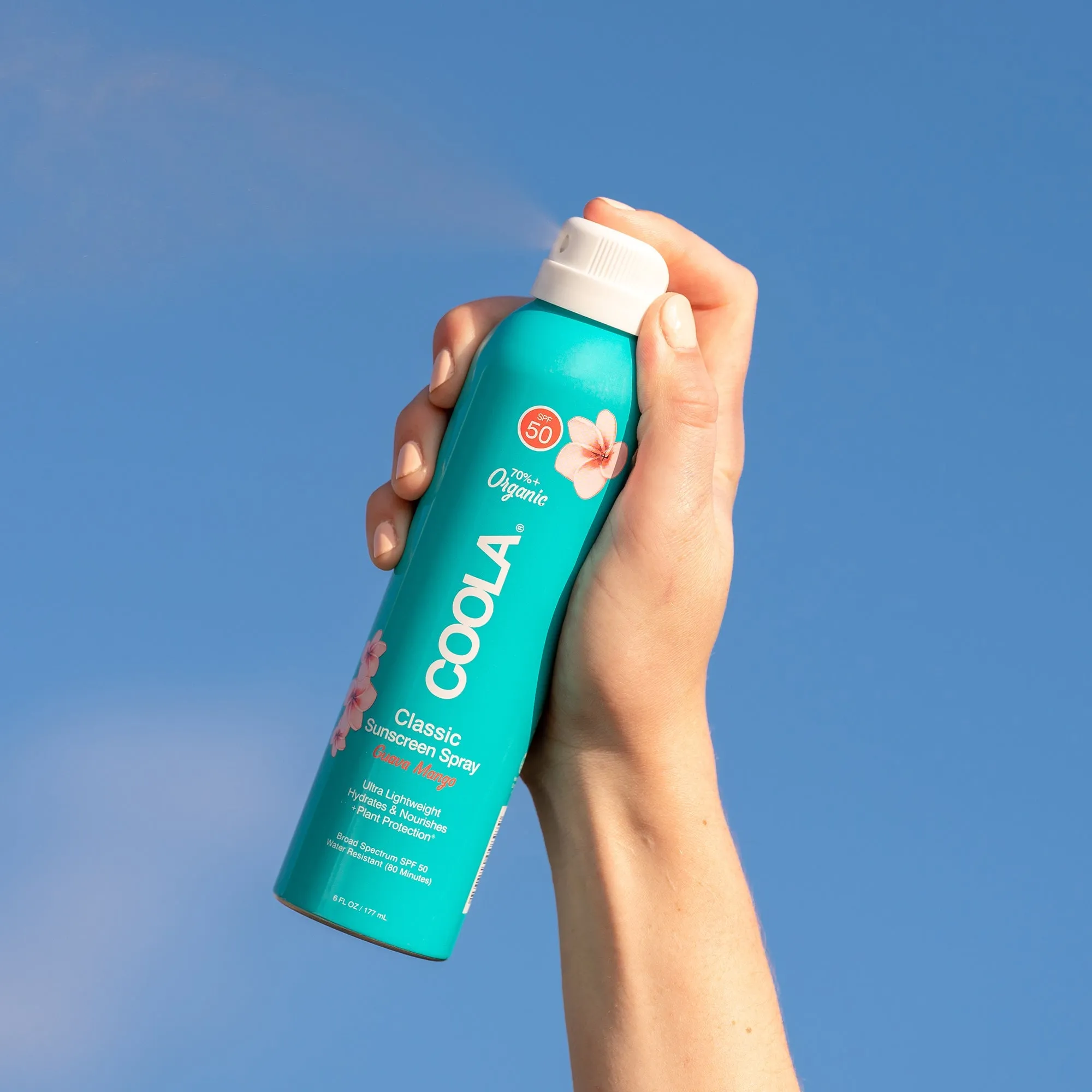 Coola Body Organic Sunscreen Spray SPF 50 In Guava Mango