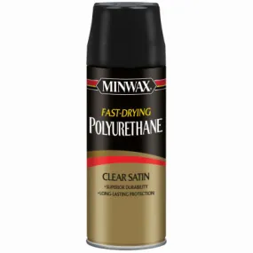 Fast-Drying Polyurethane Finish 11.5 OZ SPRAY - SATIN - CLEAR