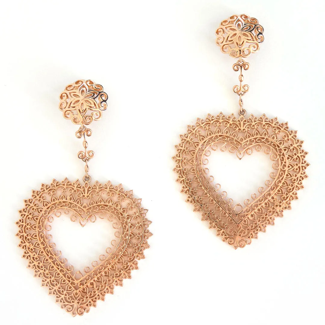 Heart Statement Earrings