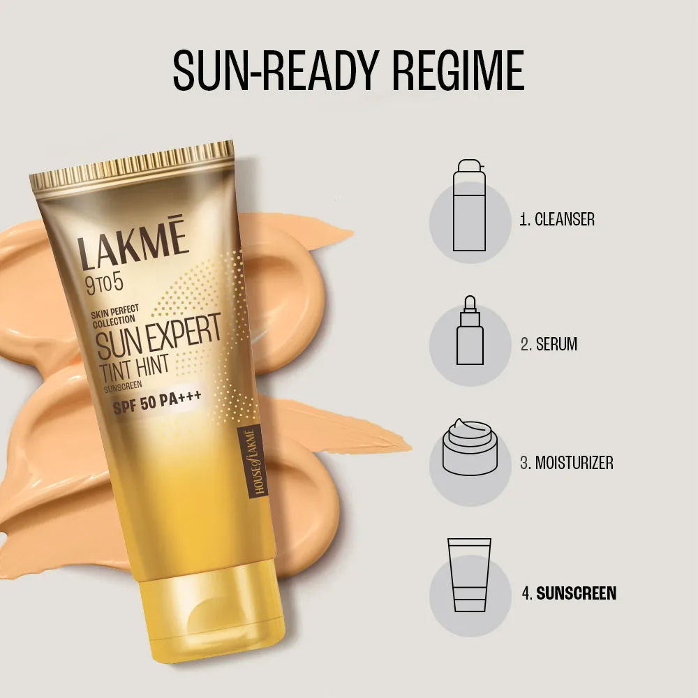 Lakmē Sun Expert Tinted Sunscreen SPF 50 PA     | Broad spectrum  UVA/B protection | Blue light protection | No White Cast | for all dry, oily, normal skin| Matte Finish | 100 ml