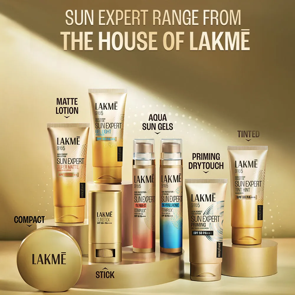 Lakmē Sun Expert Tinted Sunscreen SPF 50 PA     | Broad spectrum  UVA/B protection | Blue light protection | No White Cast | for all dry, oily, normal skin| Matte Finish | 100 ml