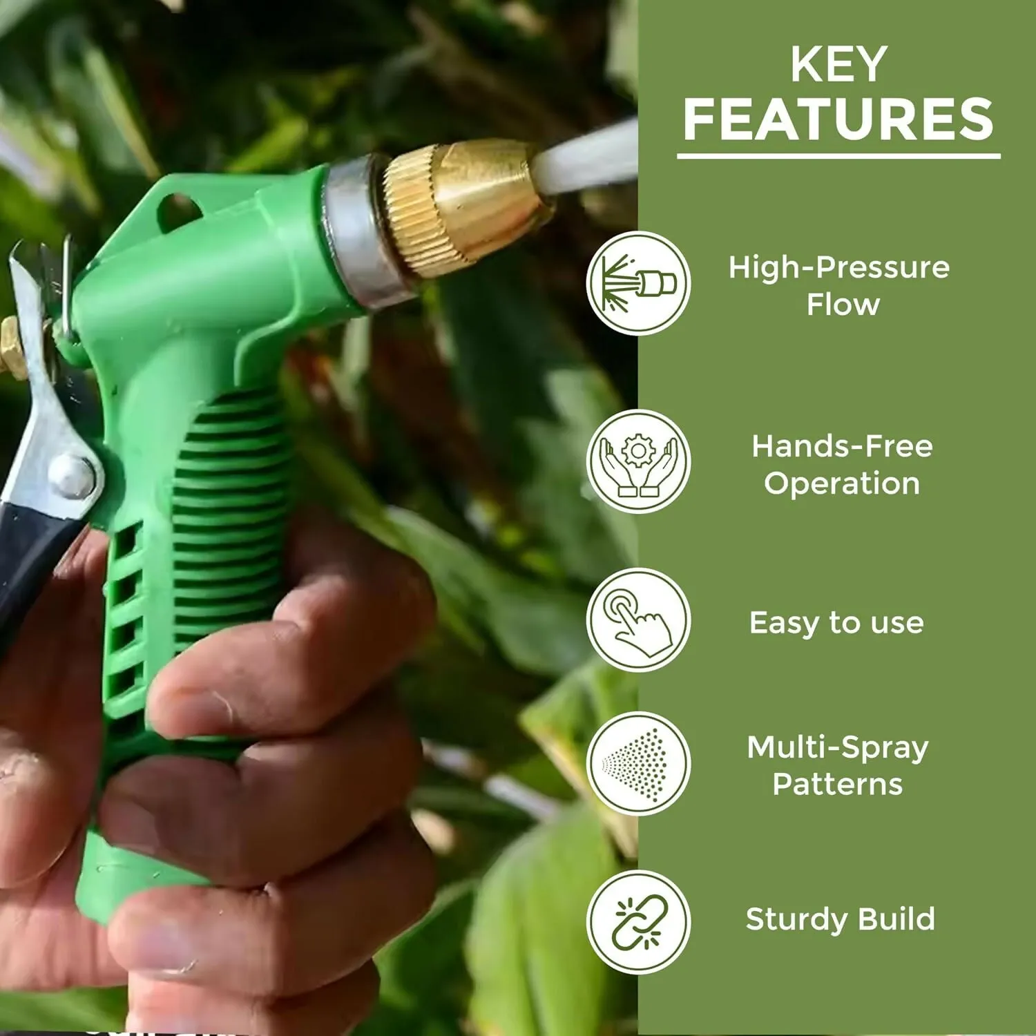 Multi-Function High Pressure Water Spray Hose Gun for Car Washing, Gardening, and Cleaning