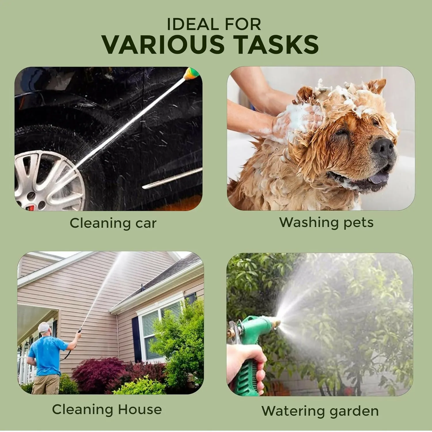 Multi-Function High Pressure Water Spray Hose Gun for Car Washing, Gardening, and Cleaning