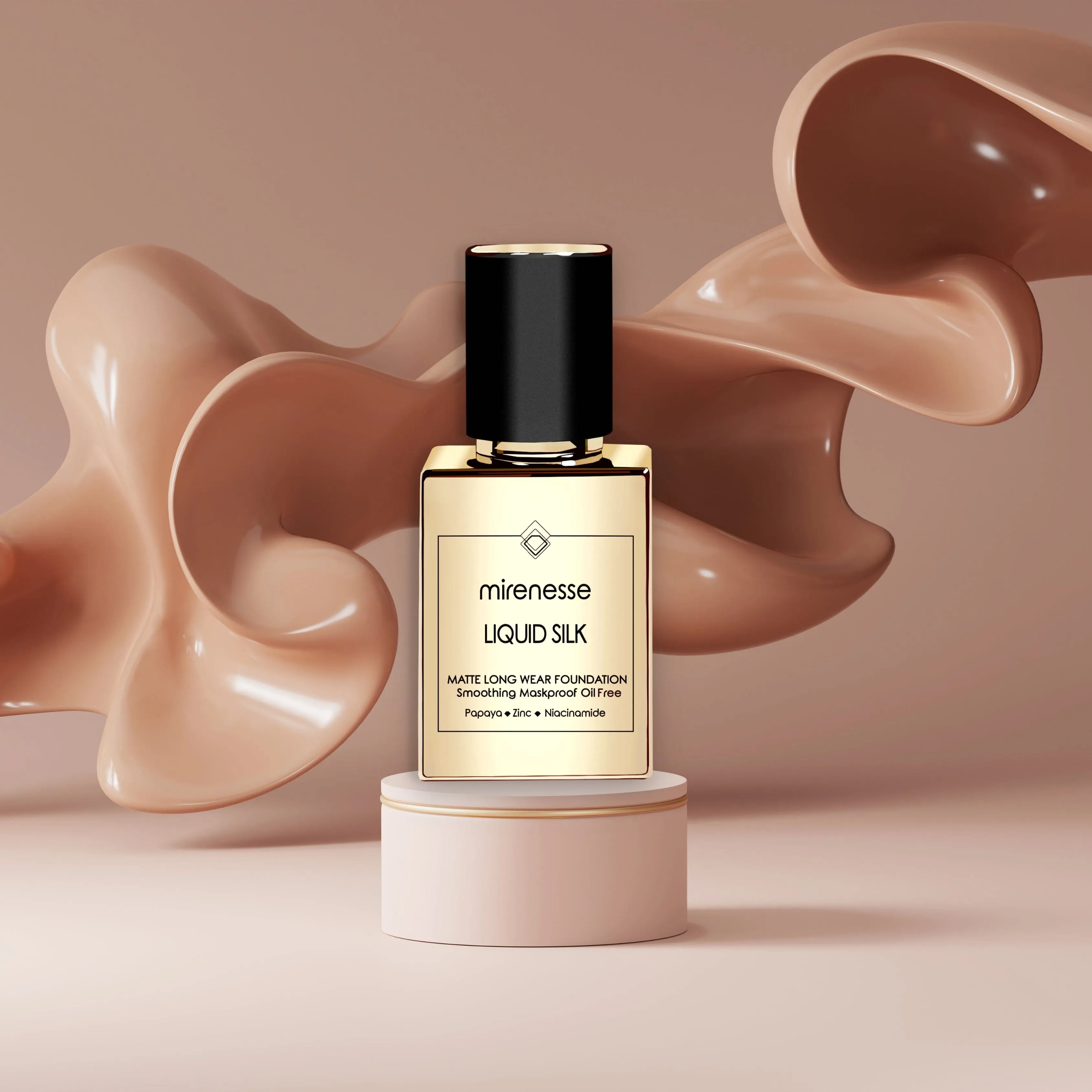 NEW Liquid Silk Matte Long Wear Foundation SPF25-Light | Medium Shades