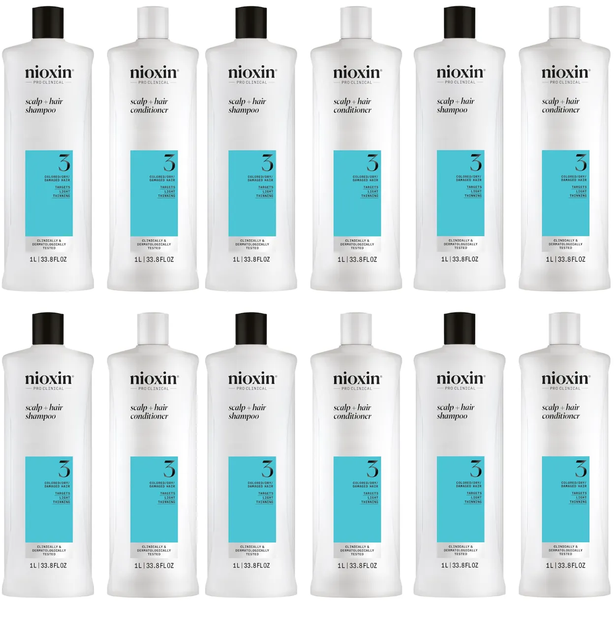 NIOXIN System 3 Cleanser 33.8oz & Scalp Therapy 33.8oz Duo Set