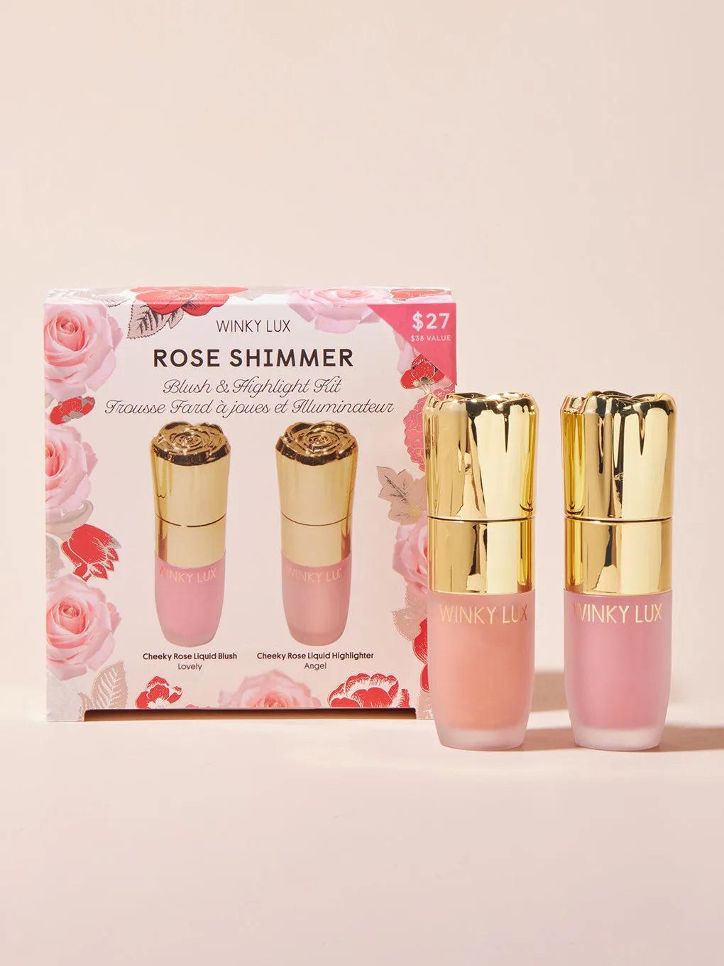 Rose Shimmer Blush and Highlight Kit