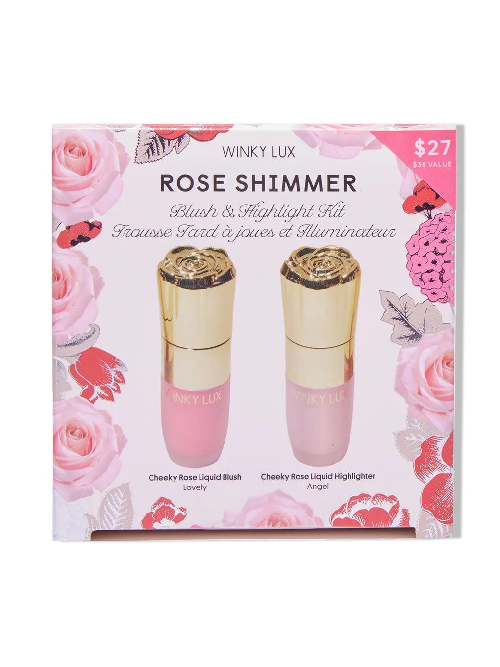 Rose Shimmer Blush and Highlight Kit