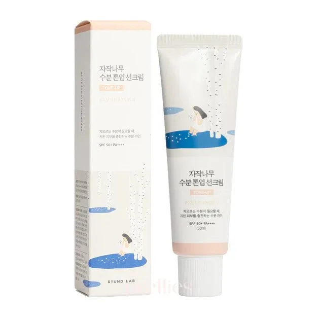 Round Lab - Birch Juice Moisturizing Tone-Up Sunscreen SPF50  -   50ml (Pink)