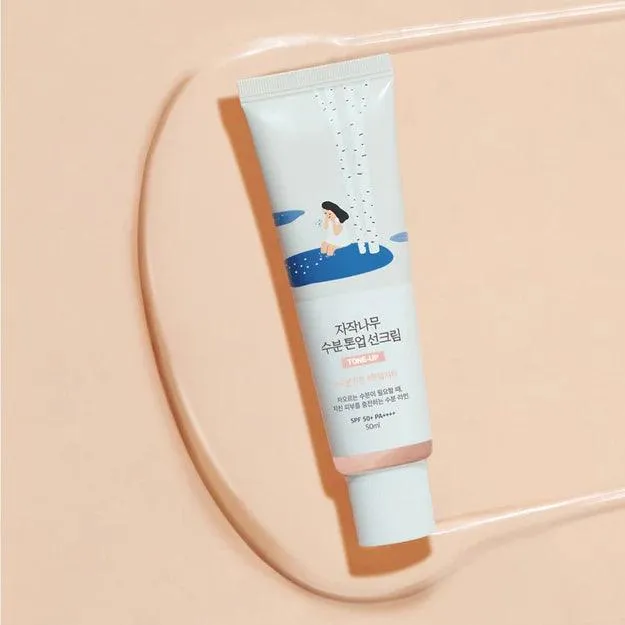 Round Lab - Birch Juice Moisturizing Tone-Up Sunscreen SPF50  -   50ml (Pink)