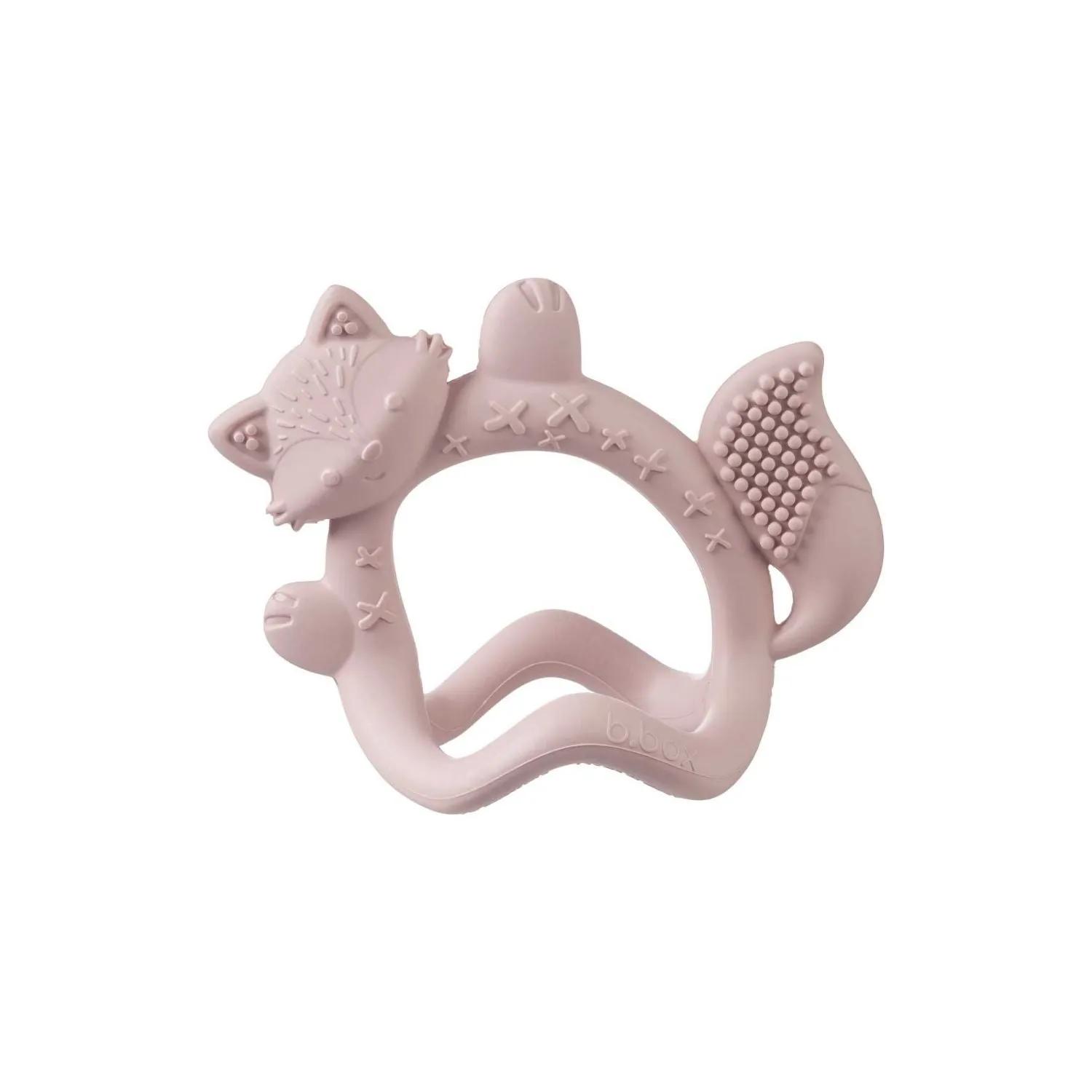 Silicone Wrist Teether Fox Blush Pink