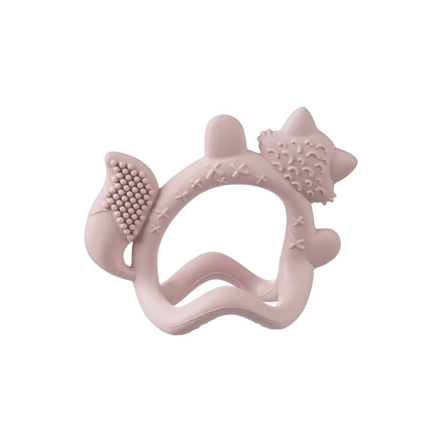 Silicone Wrist Teether Fox Blush Pink