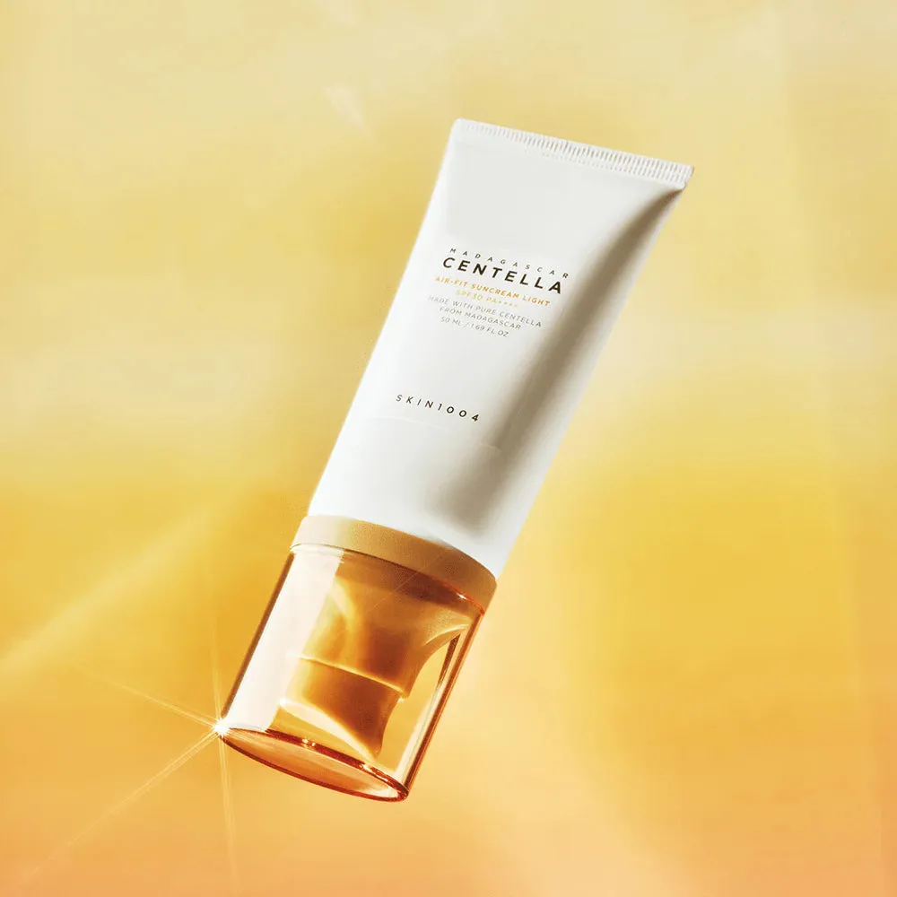SKIN1004 air fit suncream light spf 30 pa     made with pure centella from Madagascar واقي الشمس الفيزيائي الكوري