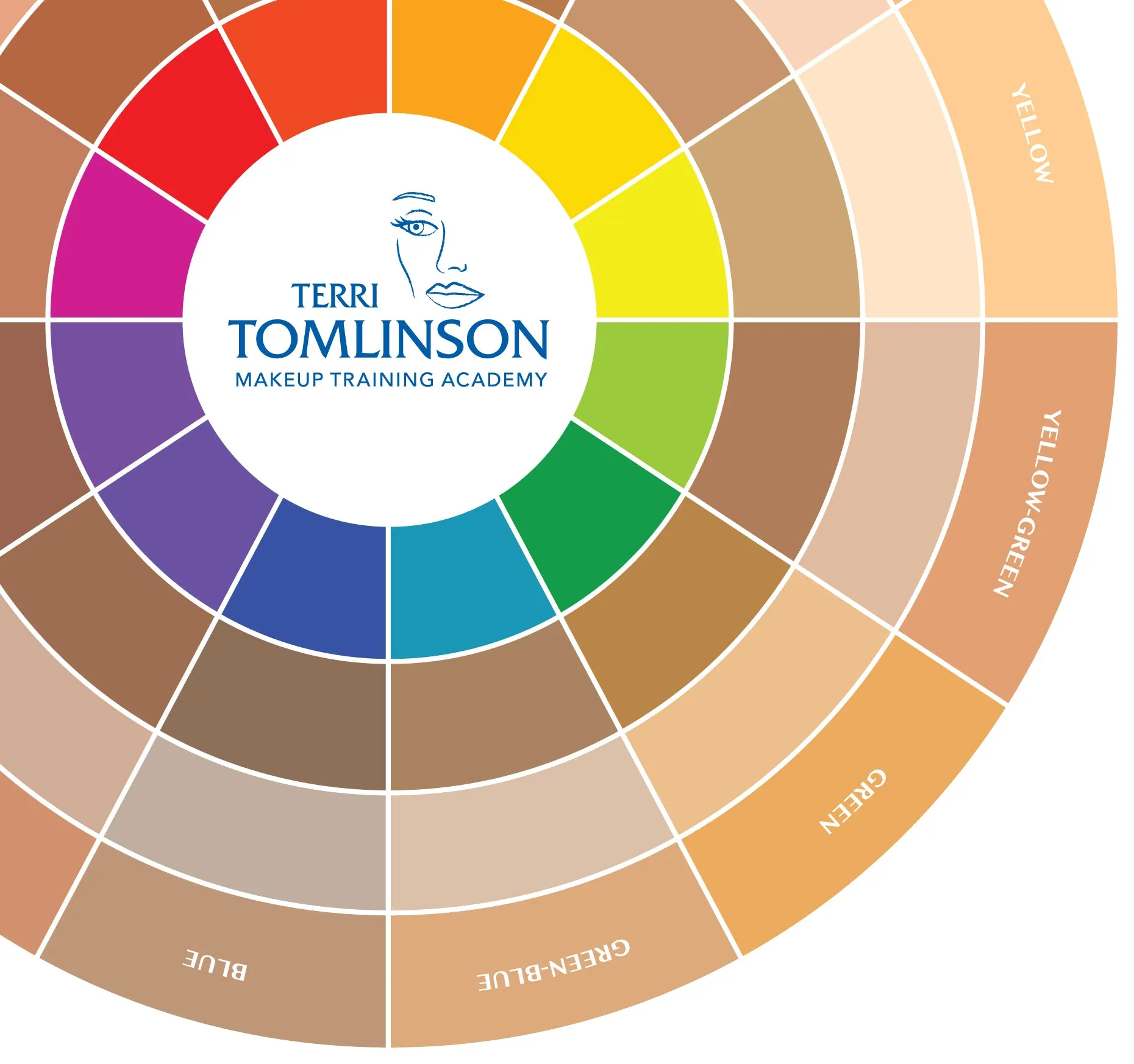 TERRI TOMLINSON FLESH TONE COLOR WHEEL