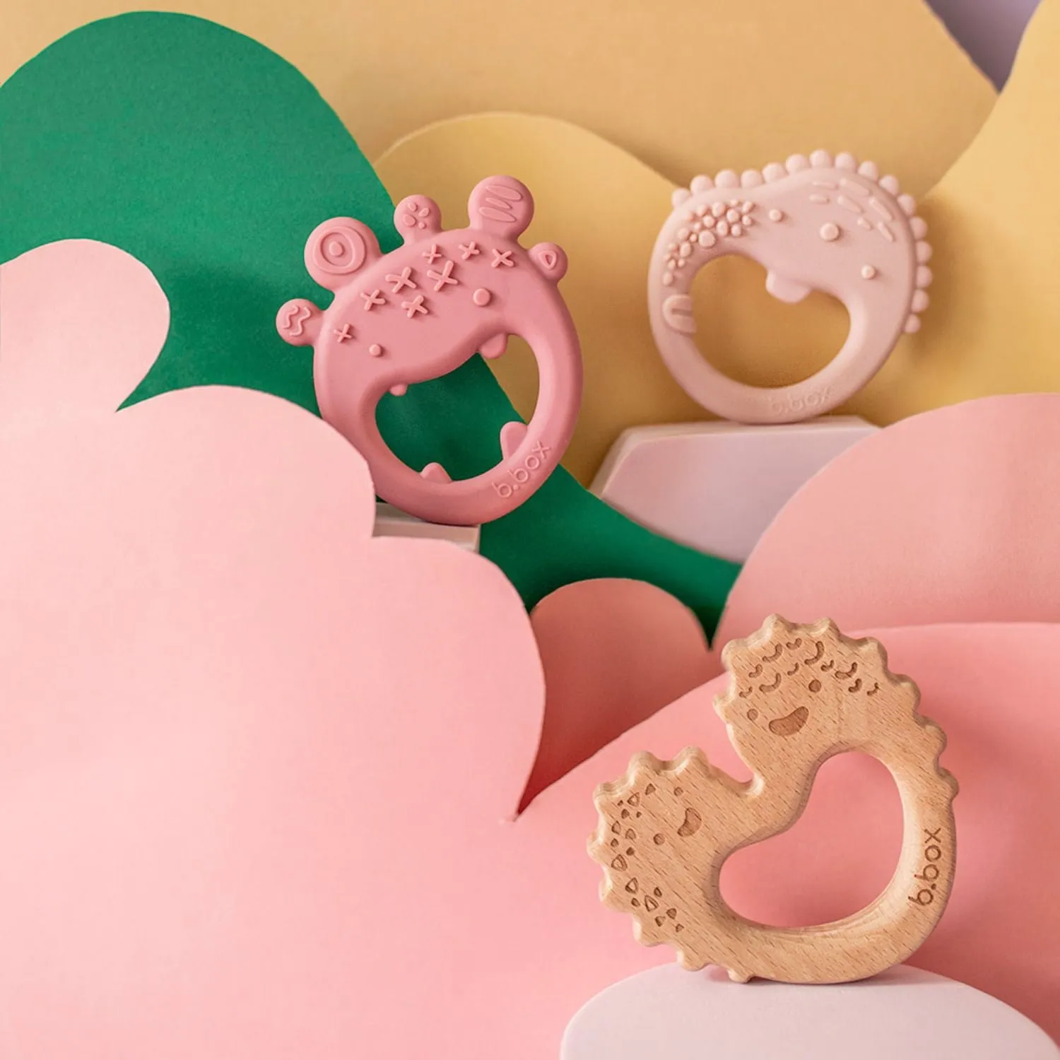 Trio Teether Blush Pink