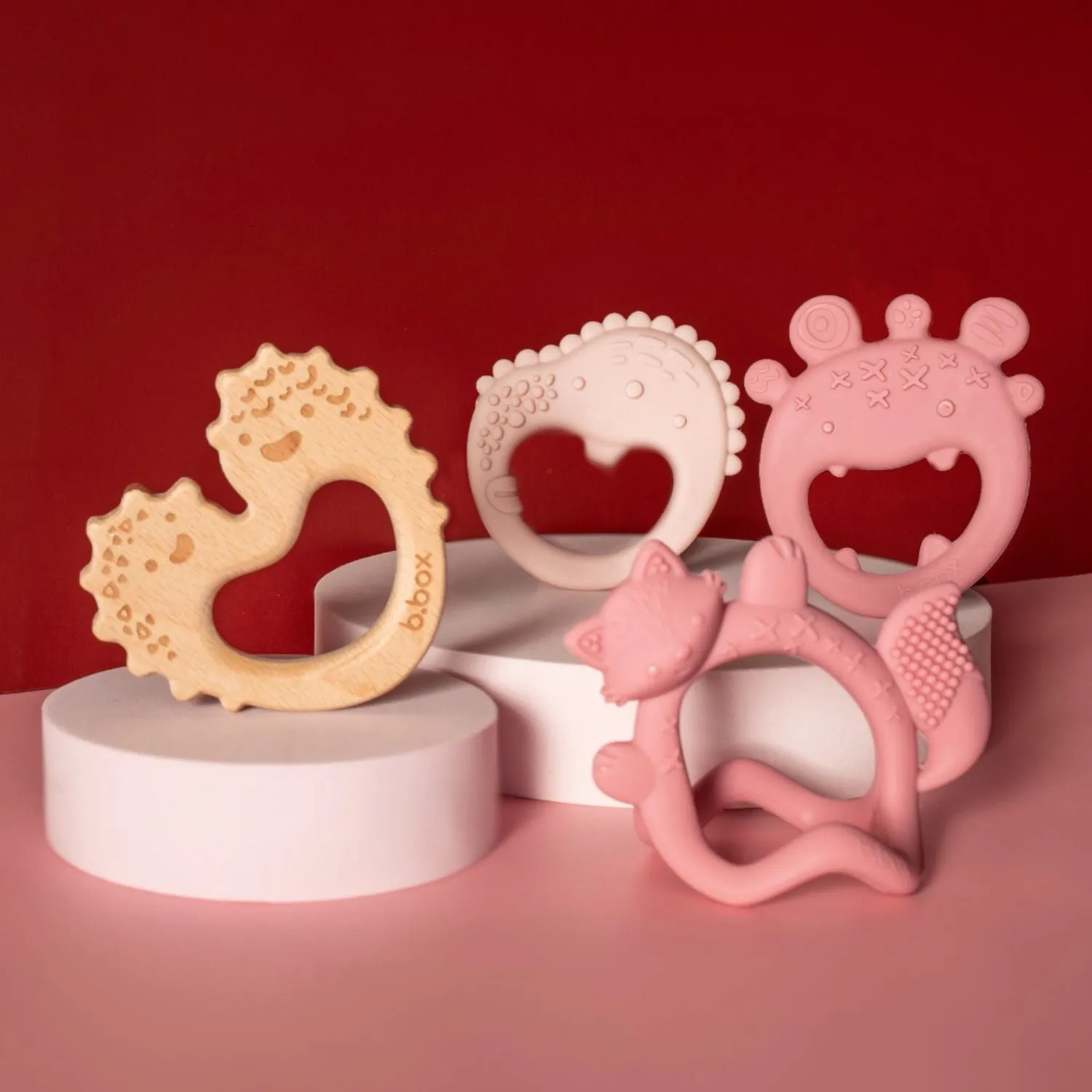 Trio Teether Blush Pink